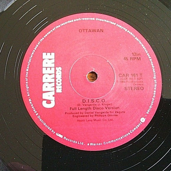 Ottawan Vintage Original Pressing 12" Vinyl D.I.S.C.O. / You're O.K 1980 Carrere - Picture 6 of 16